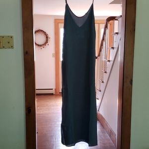 Slate blue maxi dress